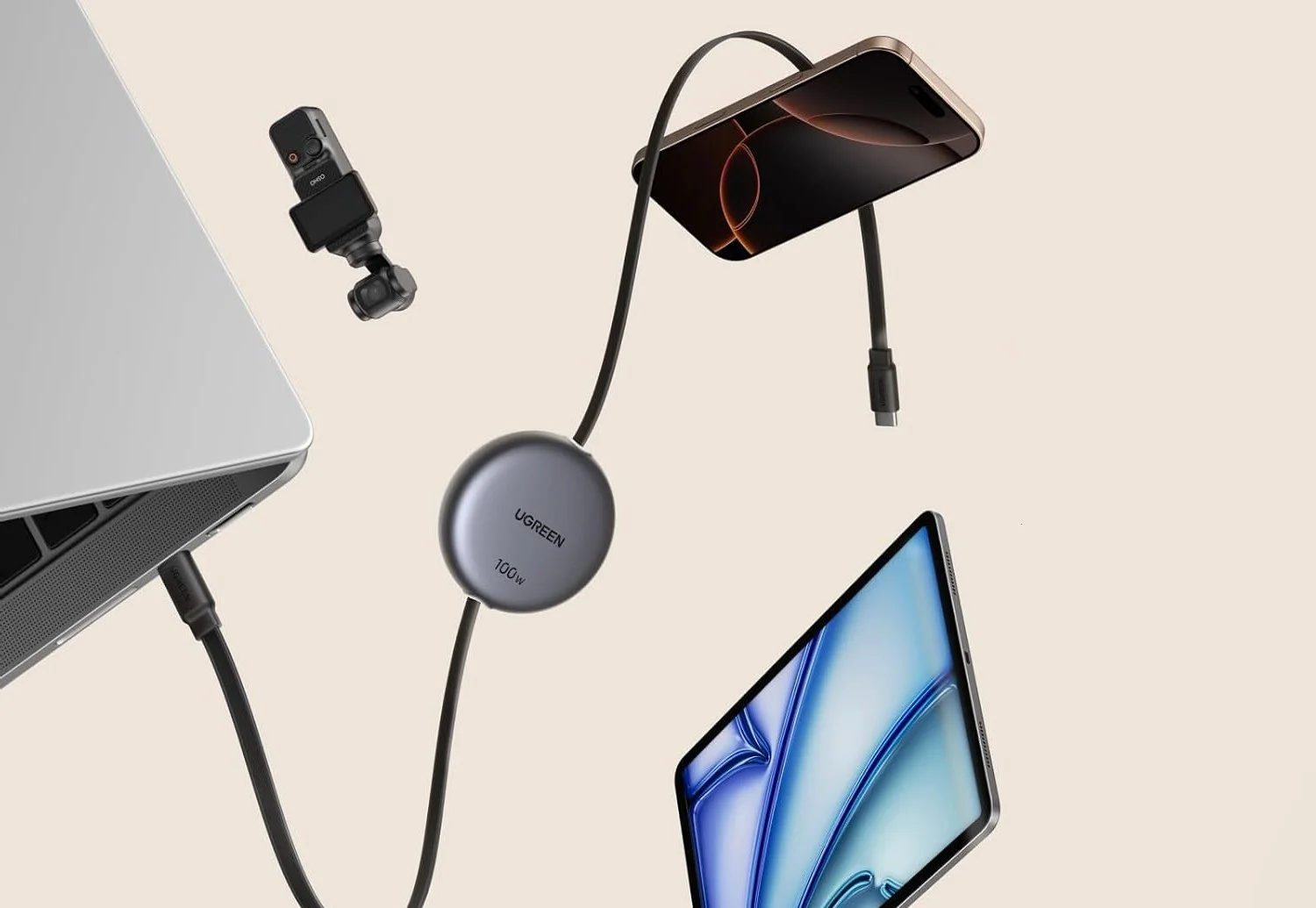 This 100W Retractable USB C Cable is Specially Made For Your iPhone, iPad & MacBook