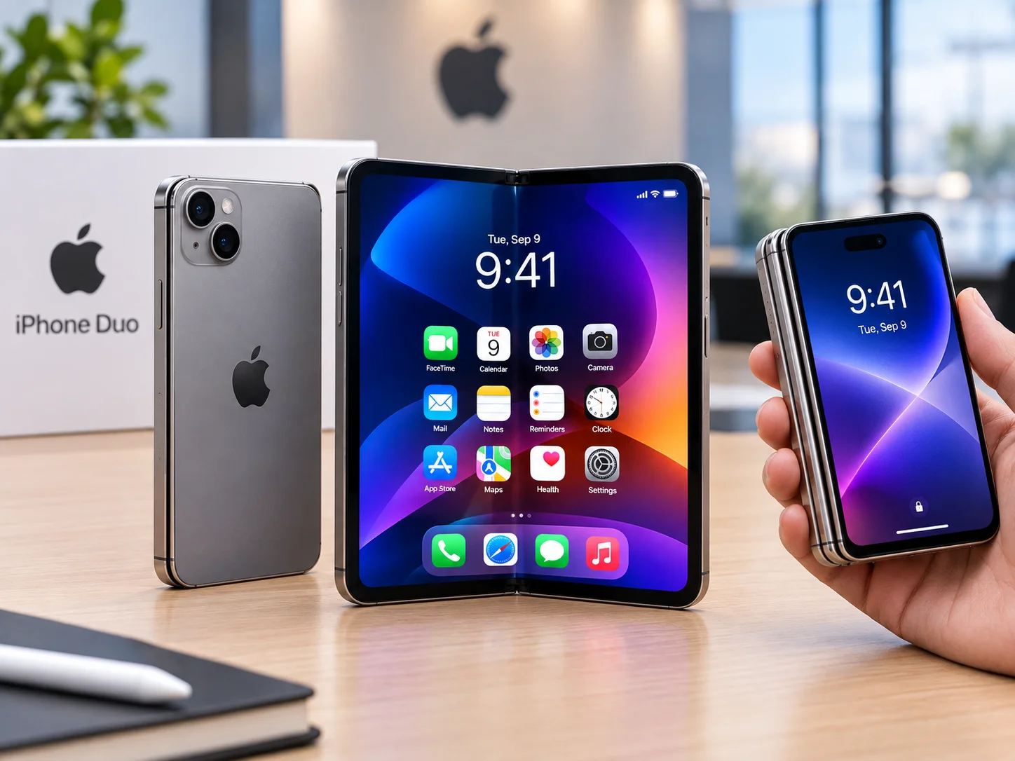 Apple iPhone Duo Hands-On: Foldable Design, 7.6-Inch Display, and Next-Gen Features