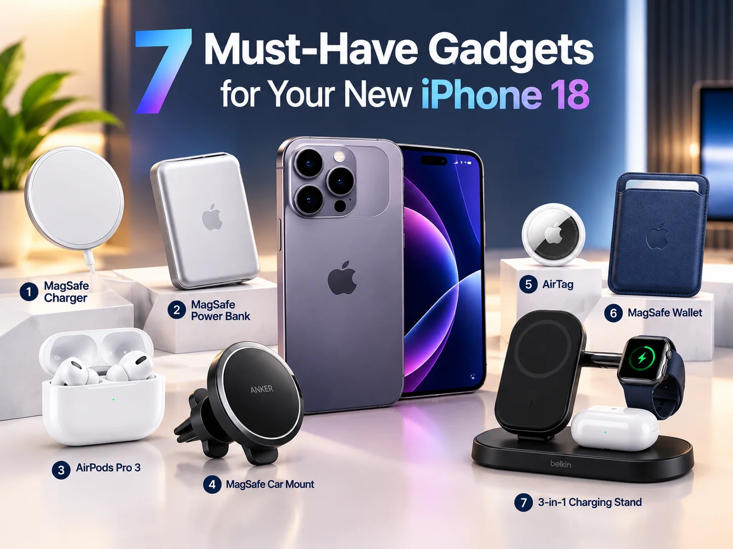 7 Must-Have Gadgets for Your New iPhone 18 in 2026