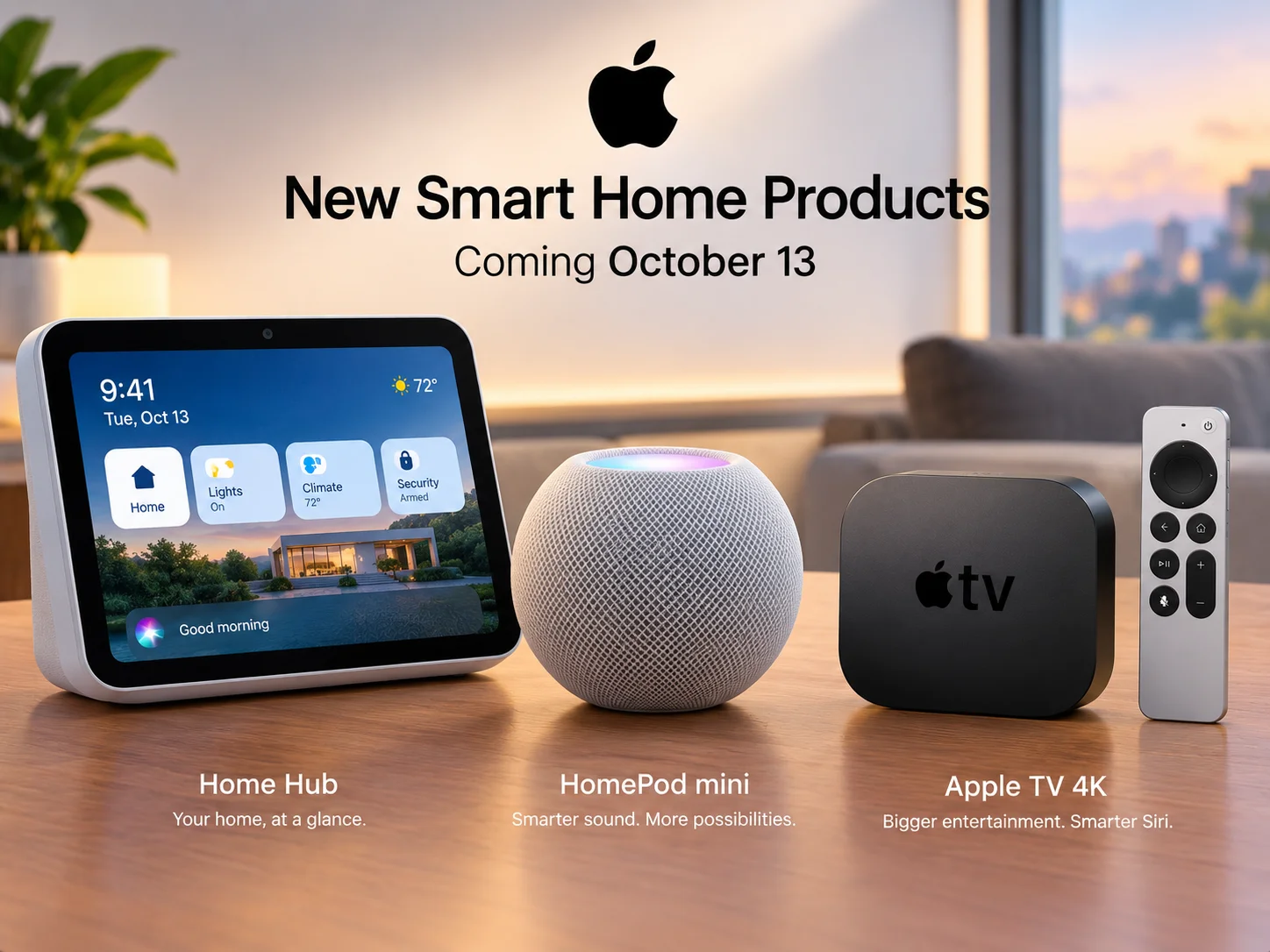 Apple Could Launch New Home Hub, HomePod mini and Apple TV 4K on October 13