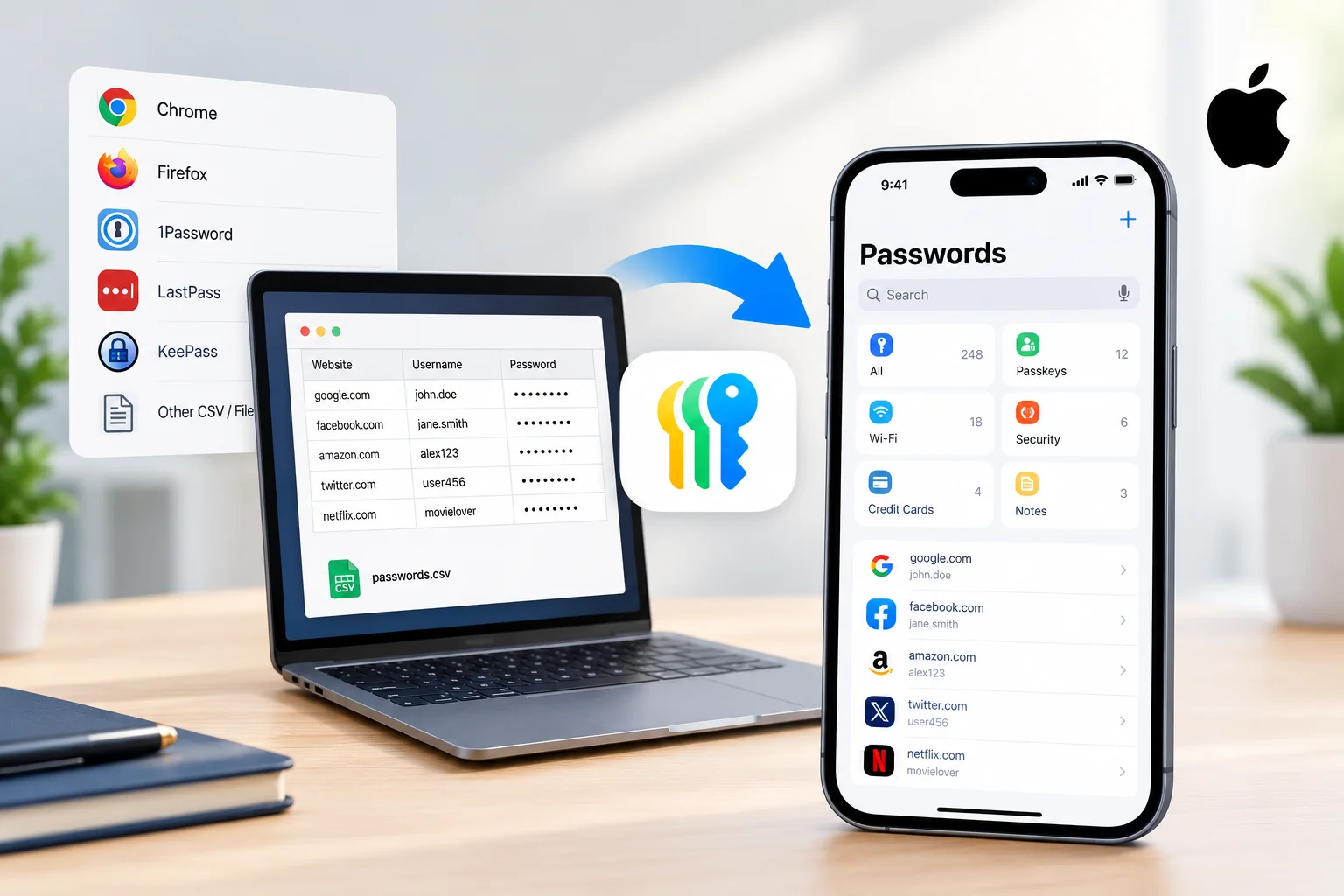 How to Import Your Old Passwords Into Apple Passwords