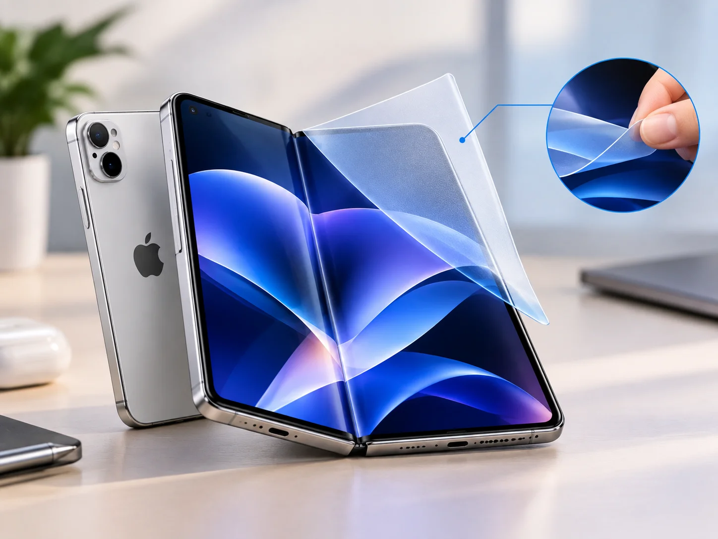 Apple’s iPhone Duo Has a Surprisingly Easy-to-Replace Folding Screen Layer