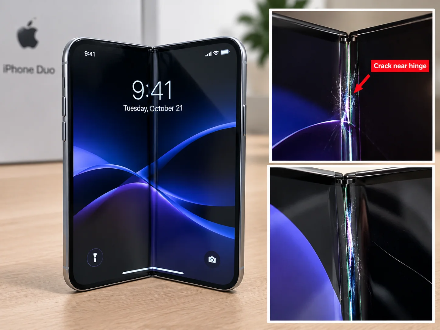iPhone Duo Owners Report Cracked Screens Near the Hinge